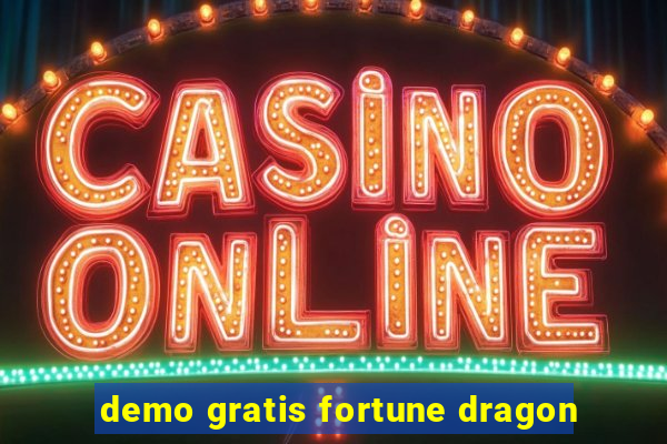 demo gratis fortune dragon