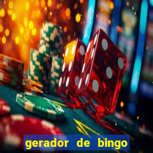 gerador de bingo cha de bebe