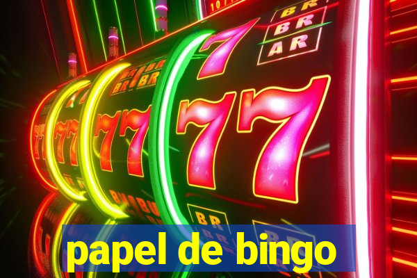 papel de bingo