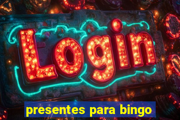 presentes para bingo