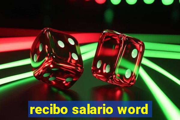 recibo salario word