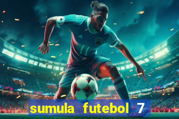 sumula futebol 7 society excel