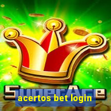 acertos bet login